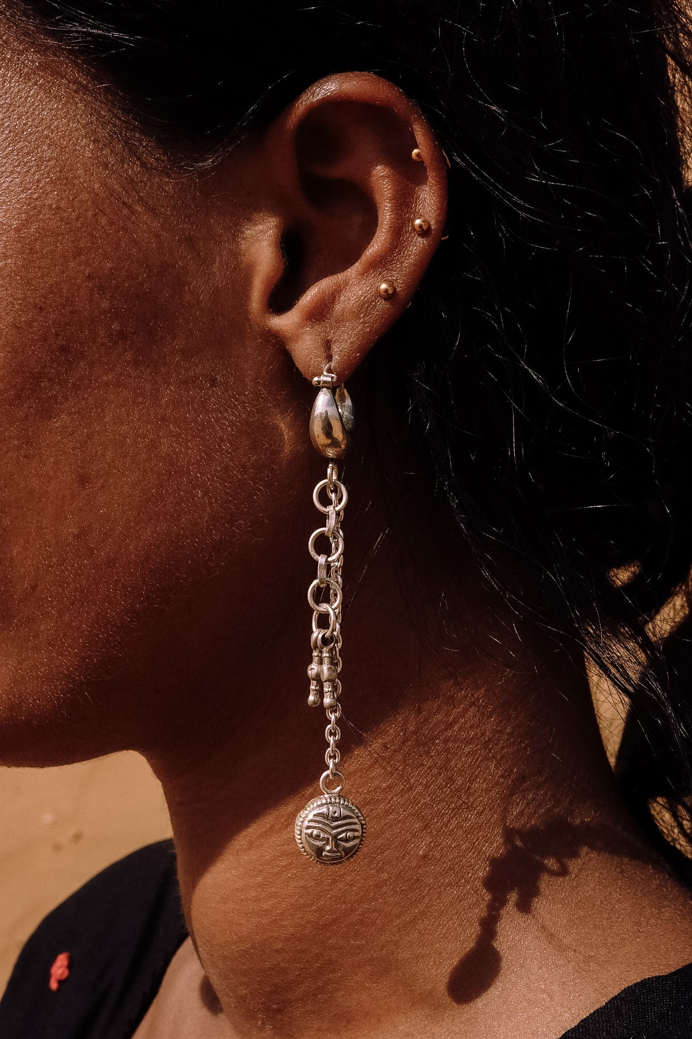 N206 - Sun Nazarya 925  Silver Earrings