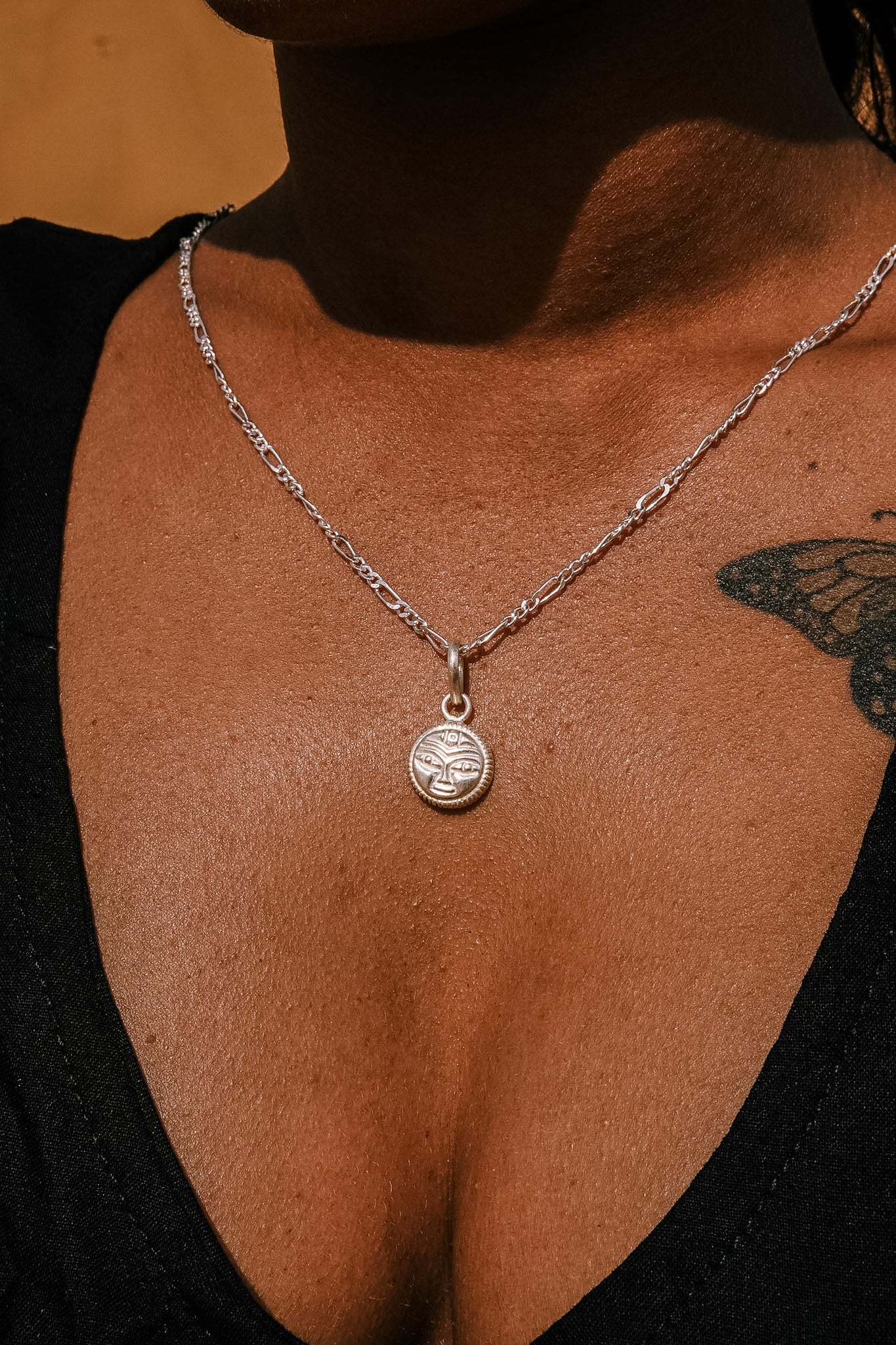 N187- Sun Nazarya Silver Protection Amulet