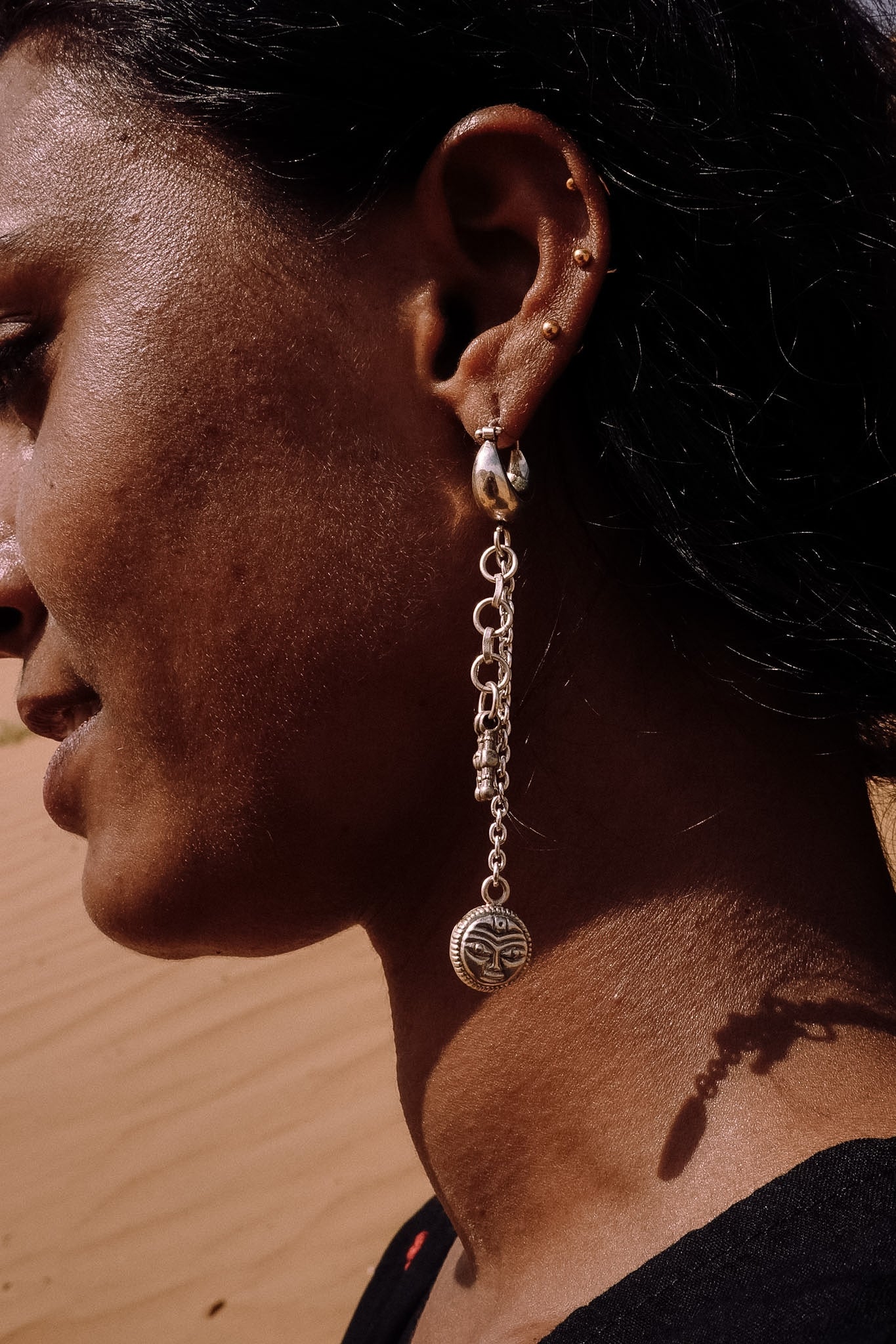 N206 - Sun Nazarya 925  Silver Earrings