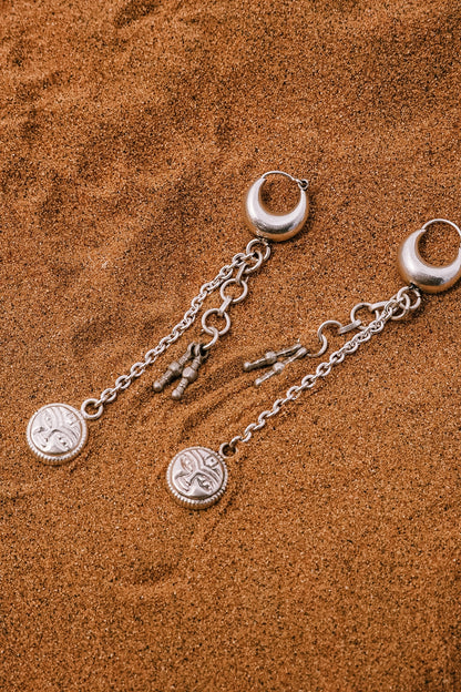 N206 - Sun Nazarya 925  Silver Earrings