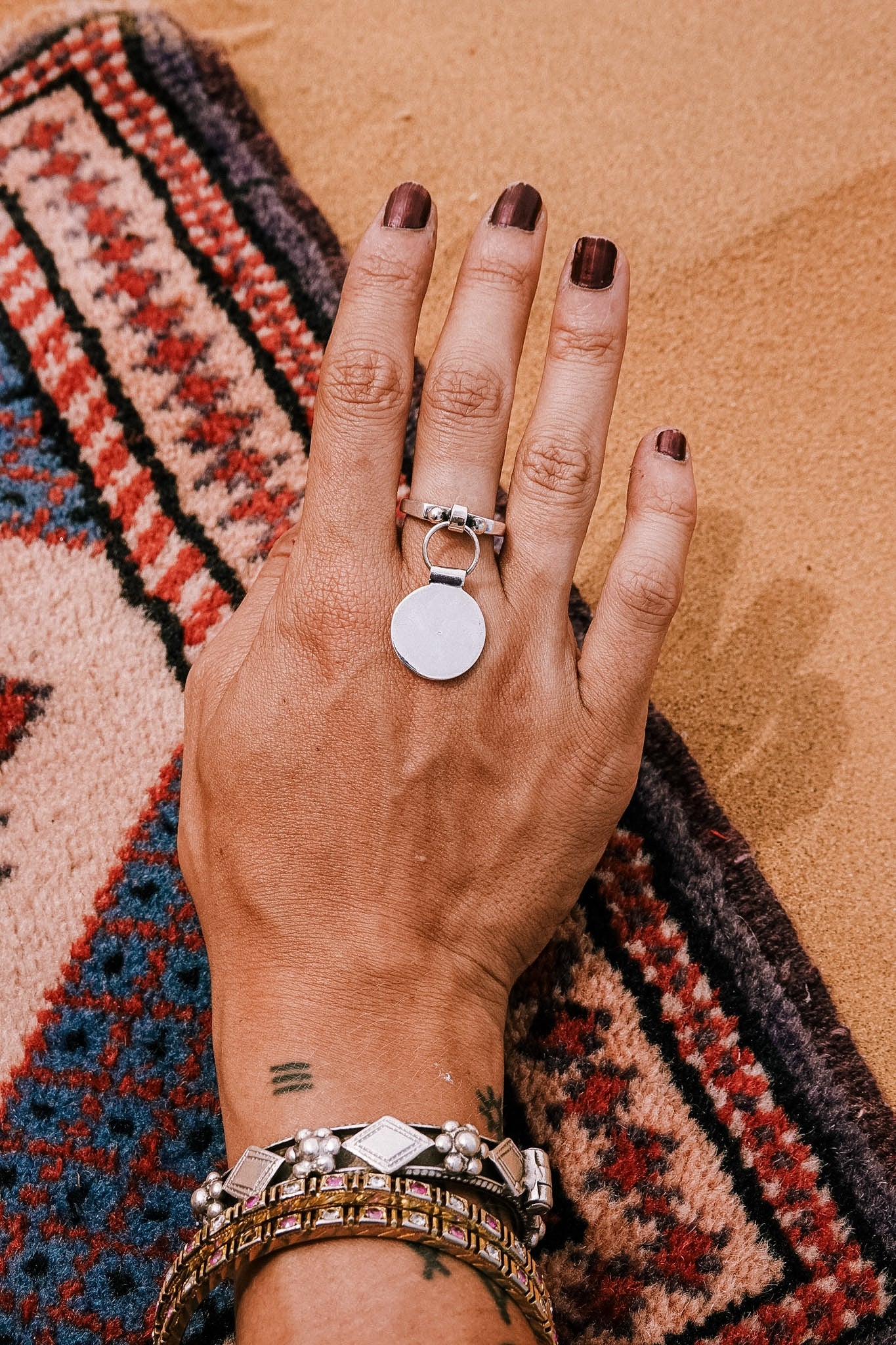 N184 - Sada Silver Coin Rings