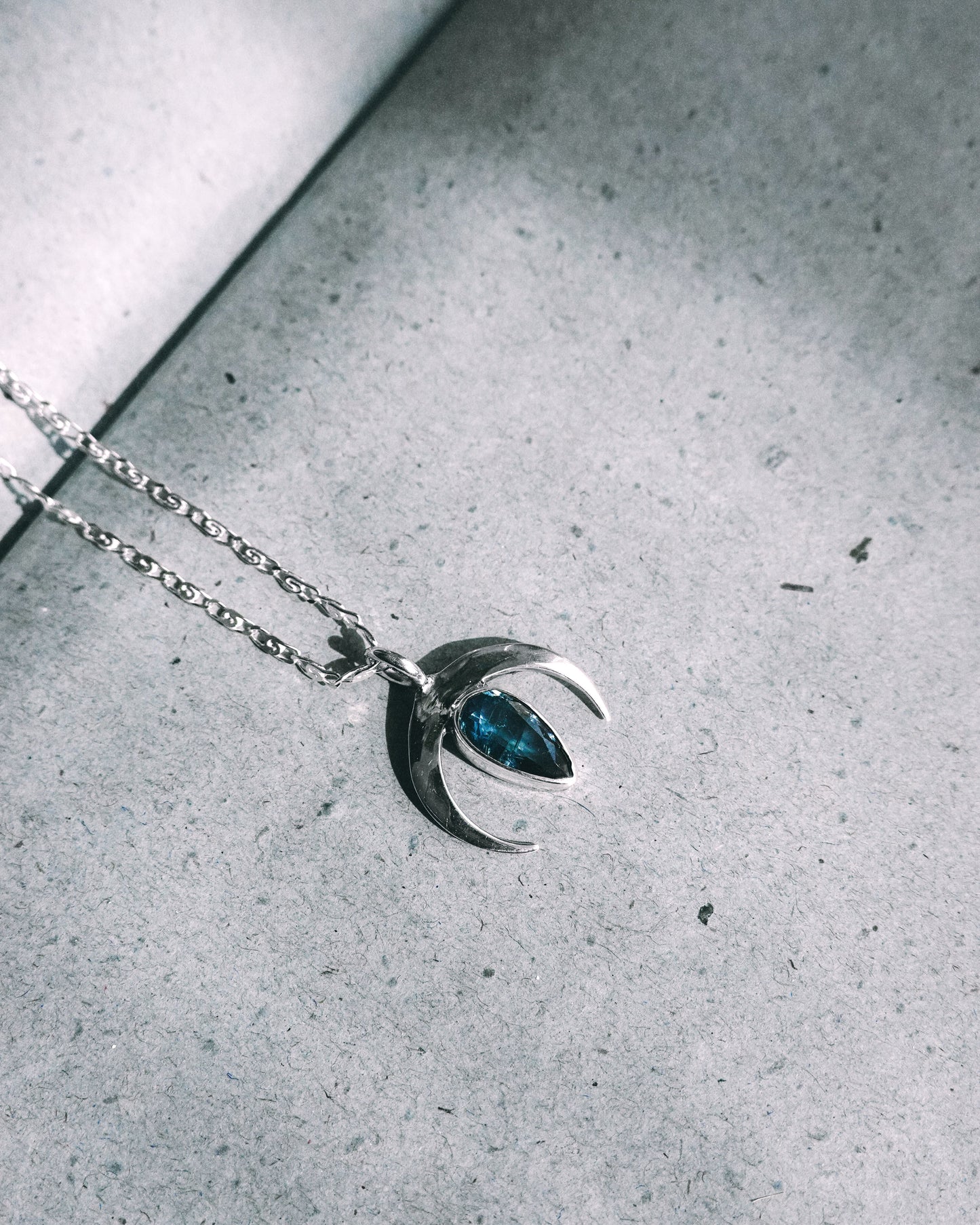 N133- Chandra maa Silver Necklace