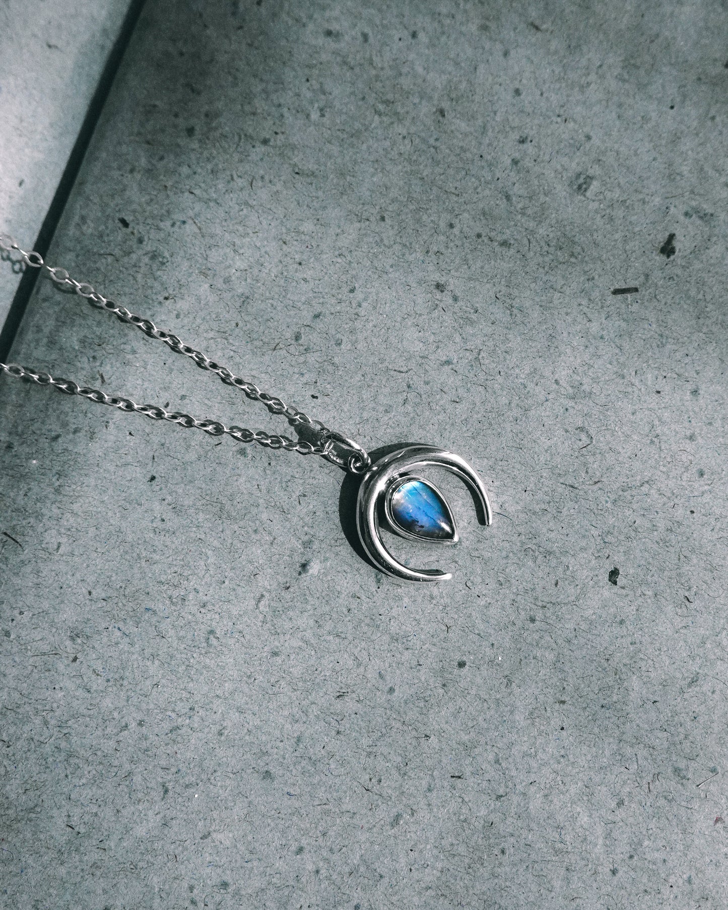 N133- Chandra maa Silver Necklace