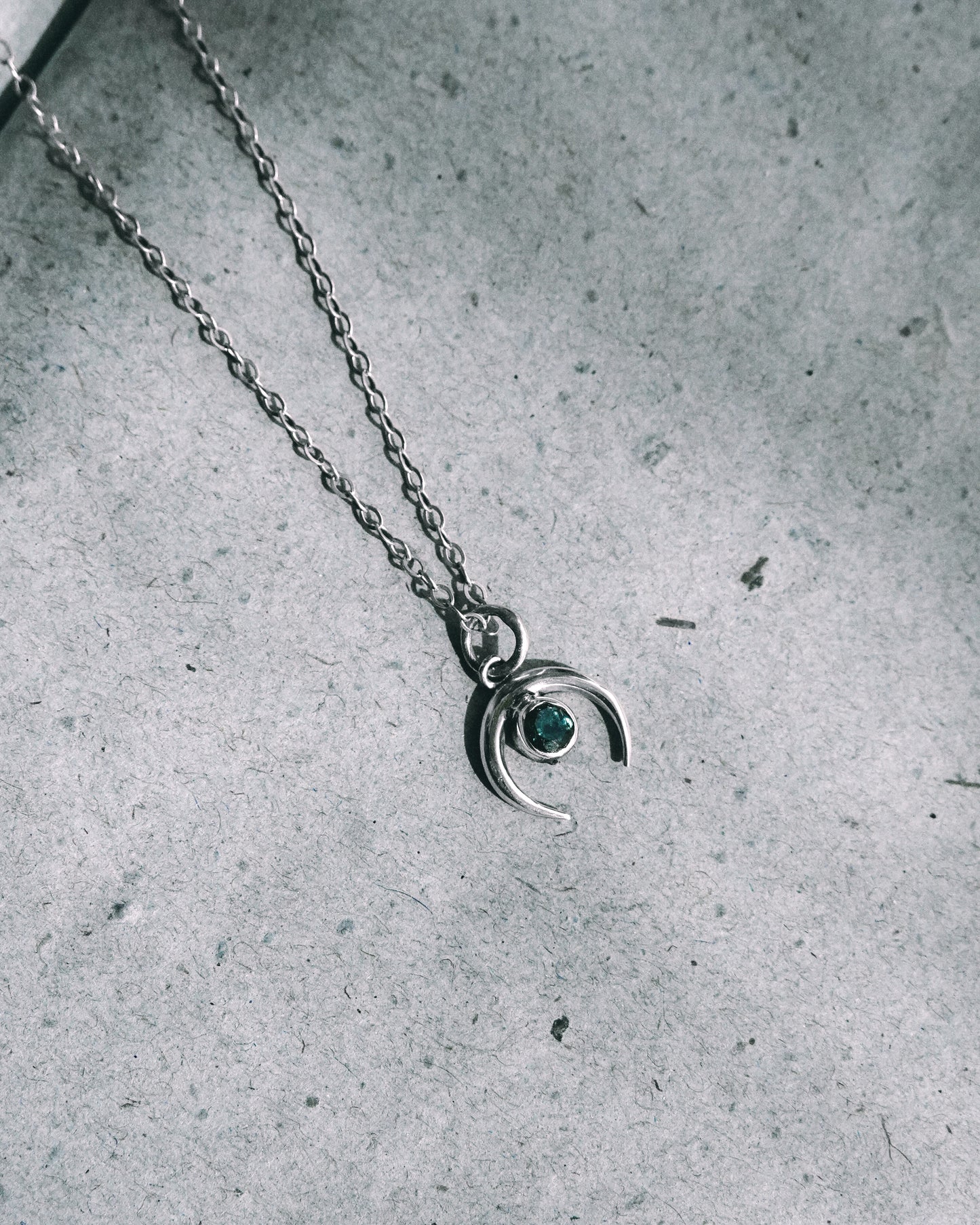 N133- Chandra maa Silver Necklace