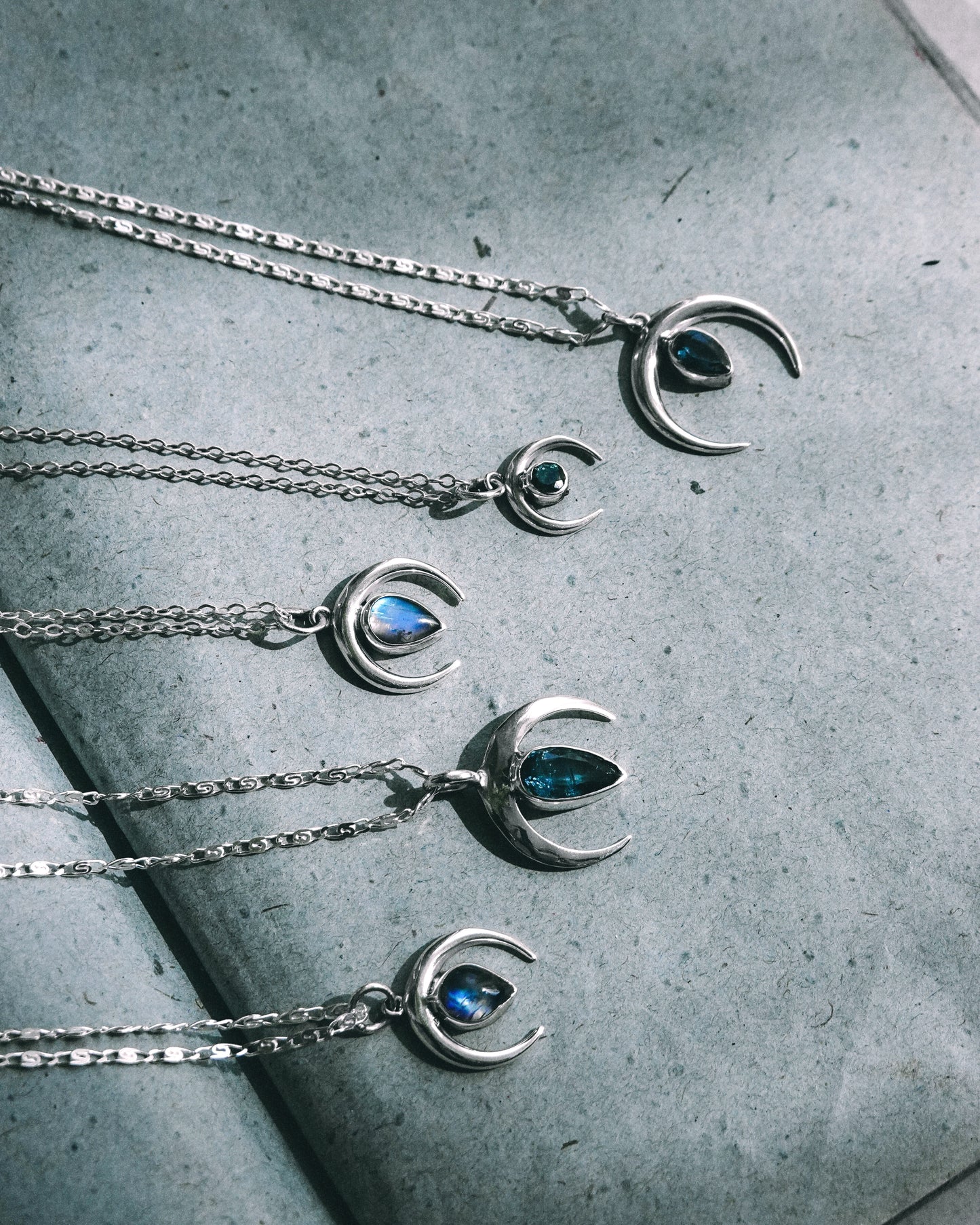 N133- Chandra maa Silver Necklace