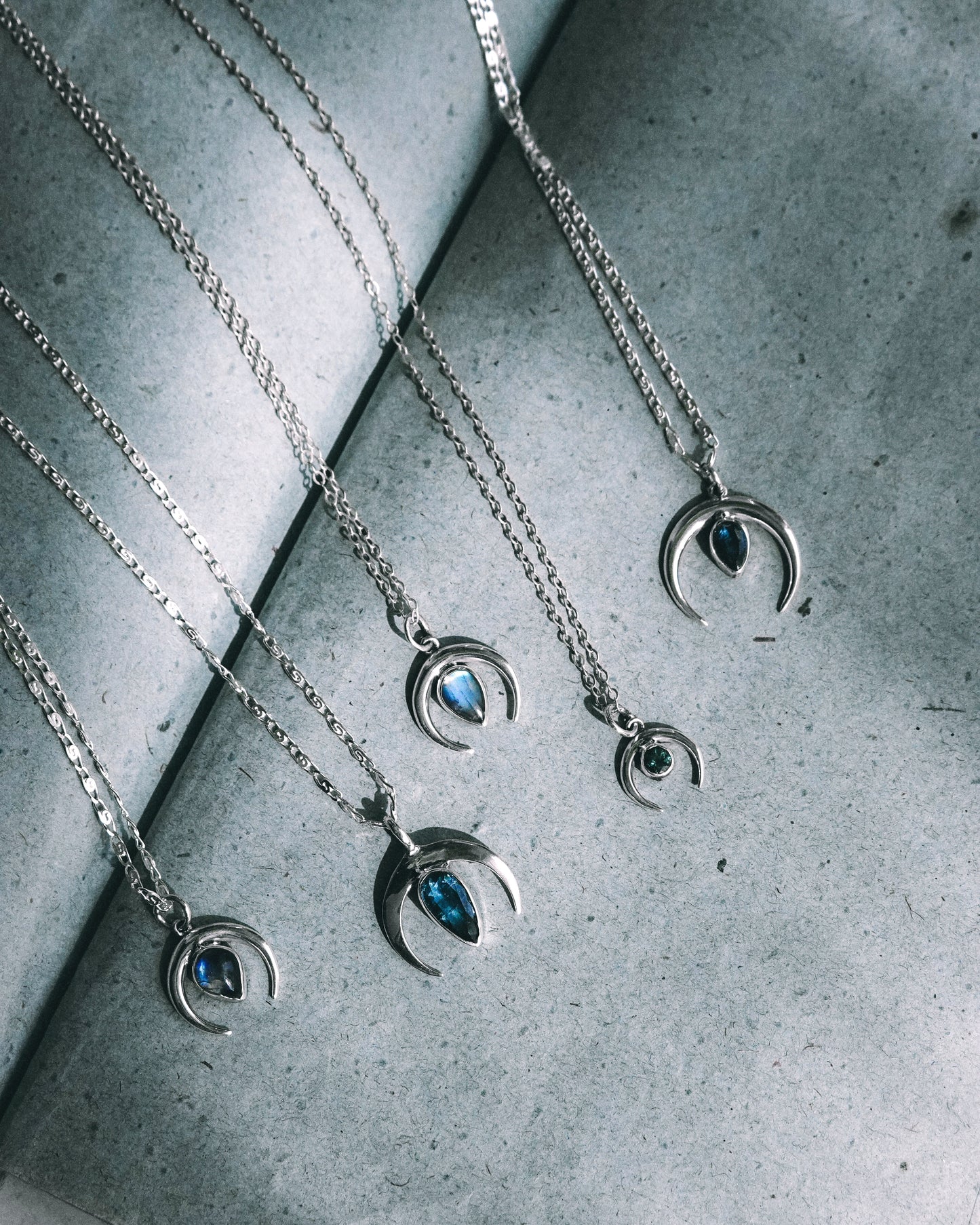 N133- Chandra maa Silver Necklace