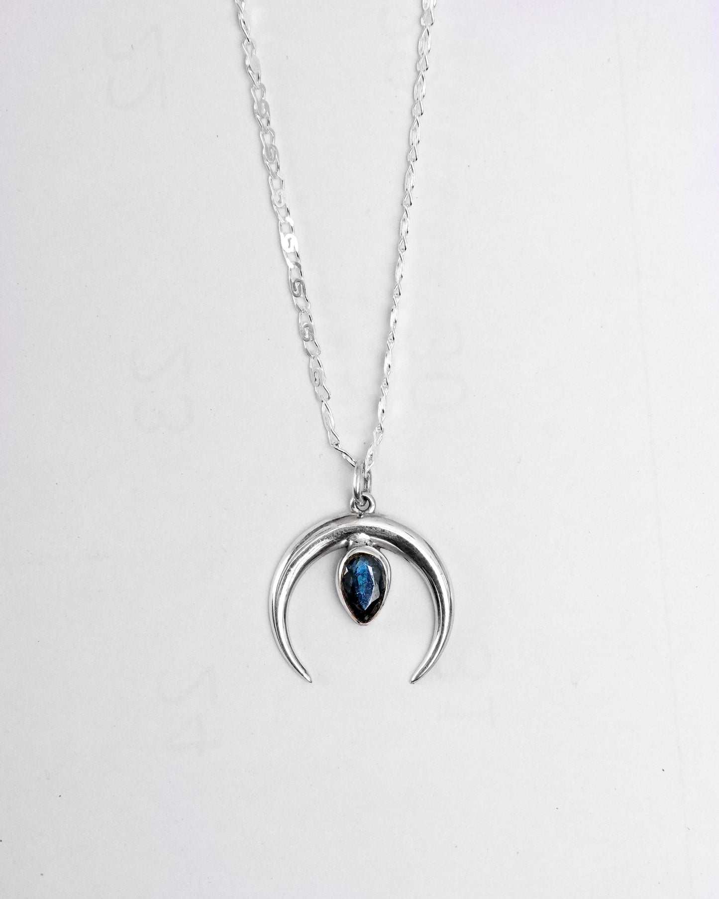 N133- Chandra maa Silver Necklace