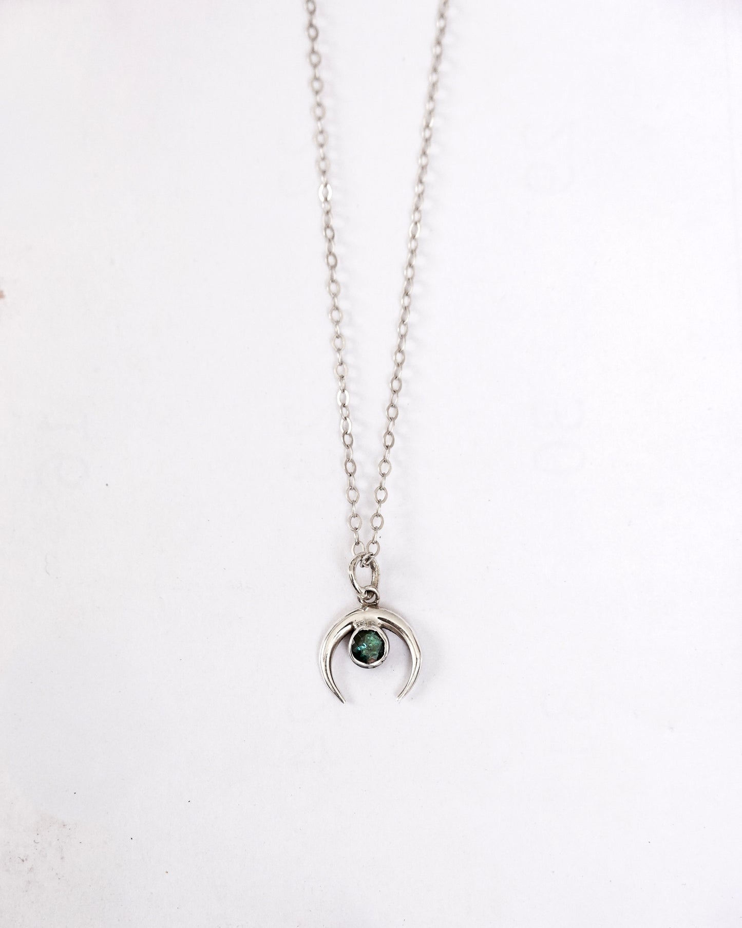 N133- Chandra maa Silver Necklace