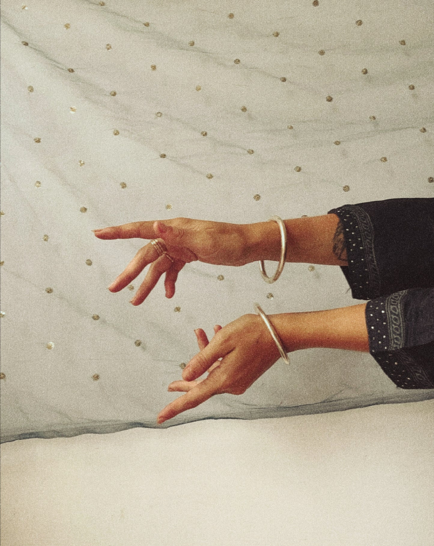 N38- Couple Rigid Silver 925 Openable Kada Bangles Handmade PATLI