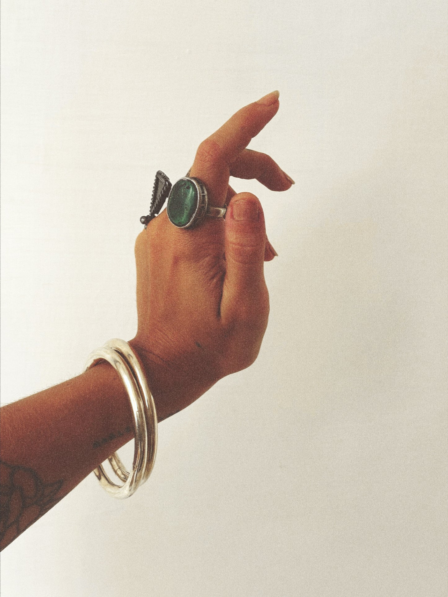 N38- Couple Rigid Silver 925 Openable Kada Bangles Handmade PATLI