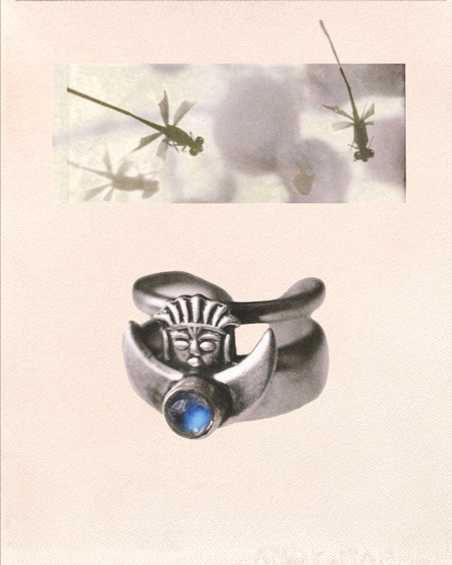 N59 – Handmade Silver 925 Adjustable Ring with Moonstone