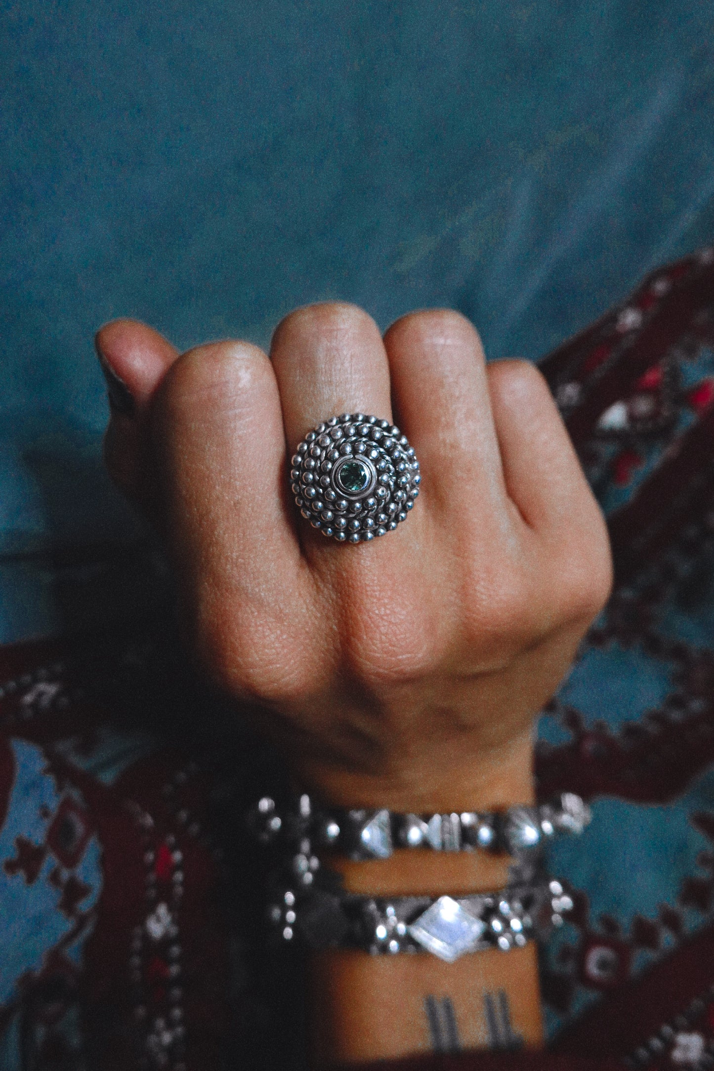 N159 - Bindu Ring 4 Turmaline