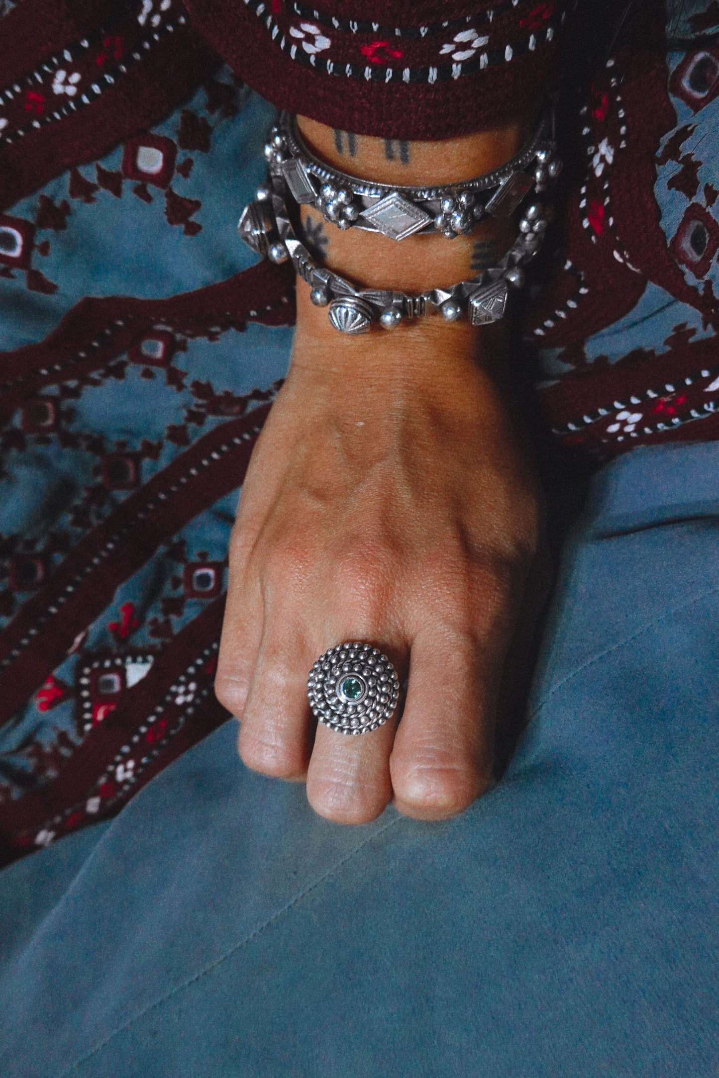 N159 - Bindu Ring 4 Turmaline