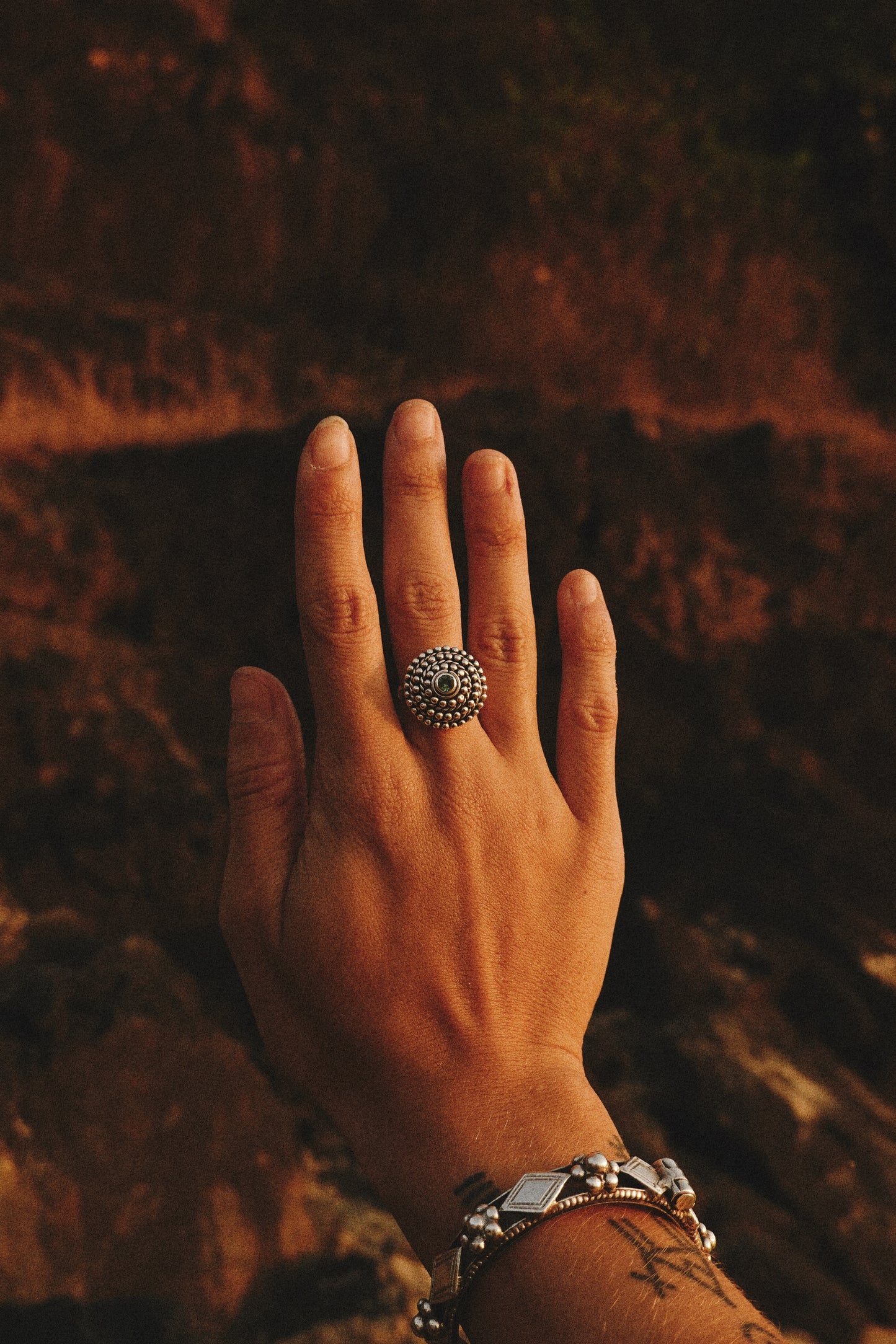 N159 - Bindu Ring 4 Turmaline