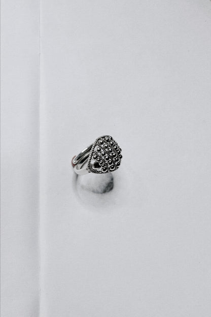 N211 - Bindu Ring Alka Silver
