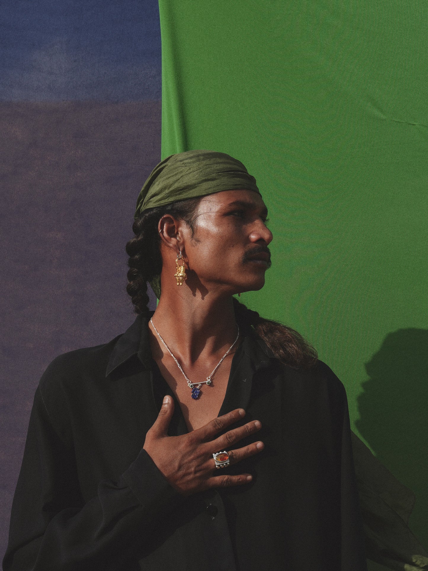 N93 - Ajmeri Nagla Earrings 18k  gold plating