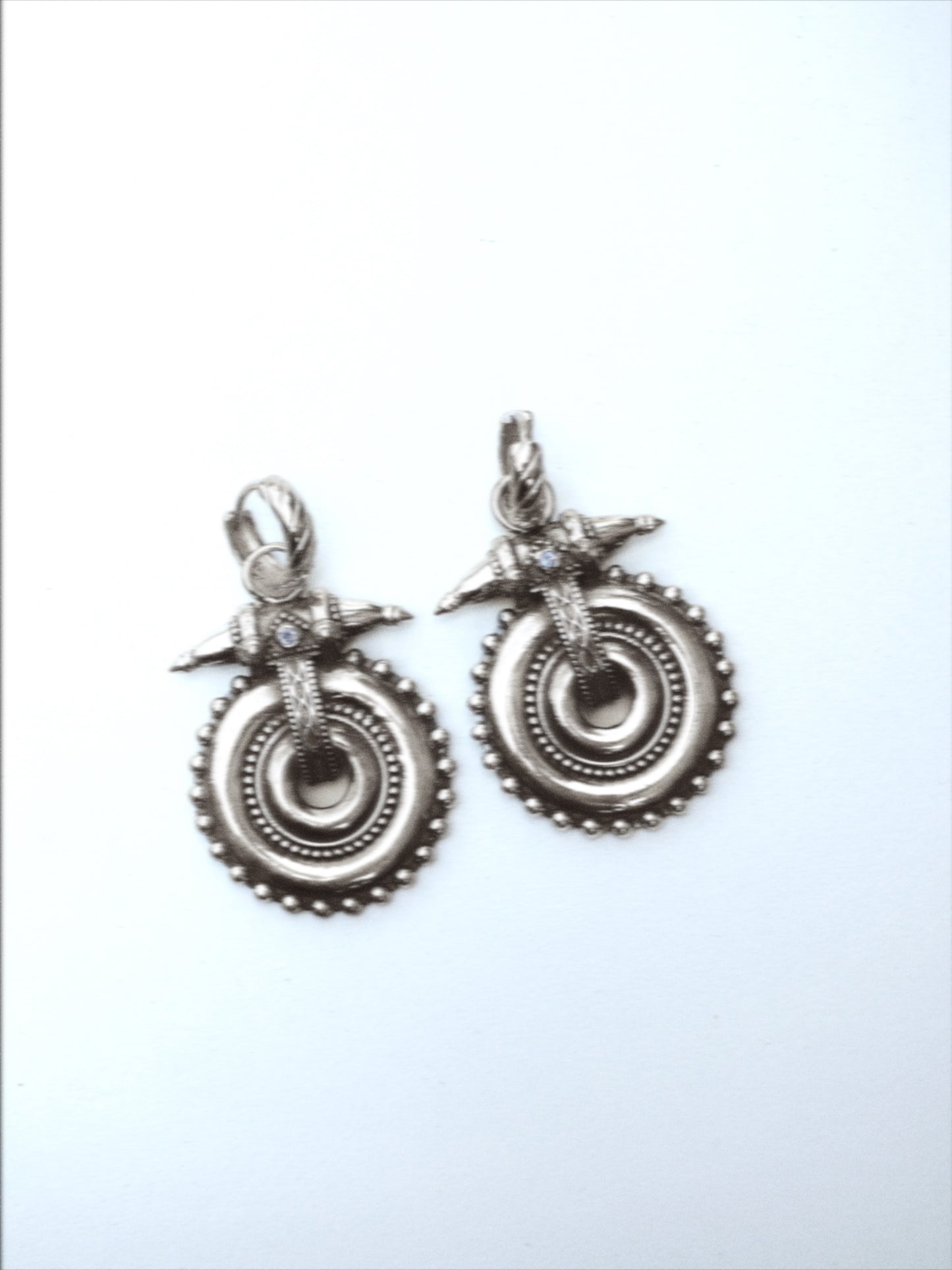 N99- Akhota Statement pieces Earrings with Tanzanite