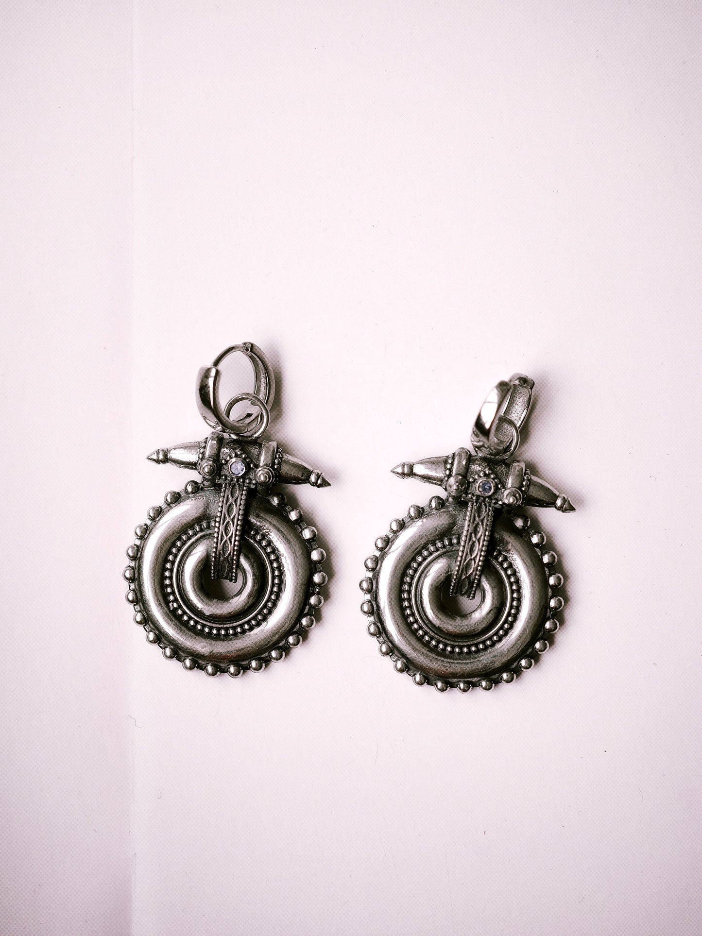 N99- Akhota Statement pieces Earrings with Tanzanite