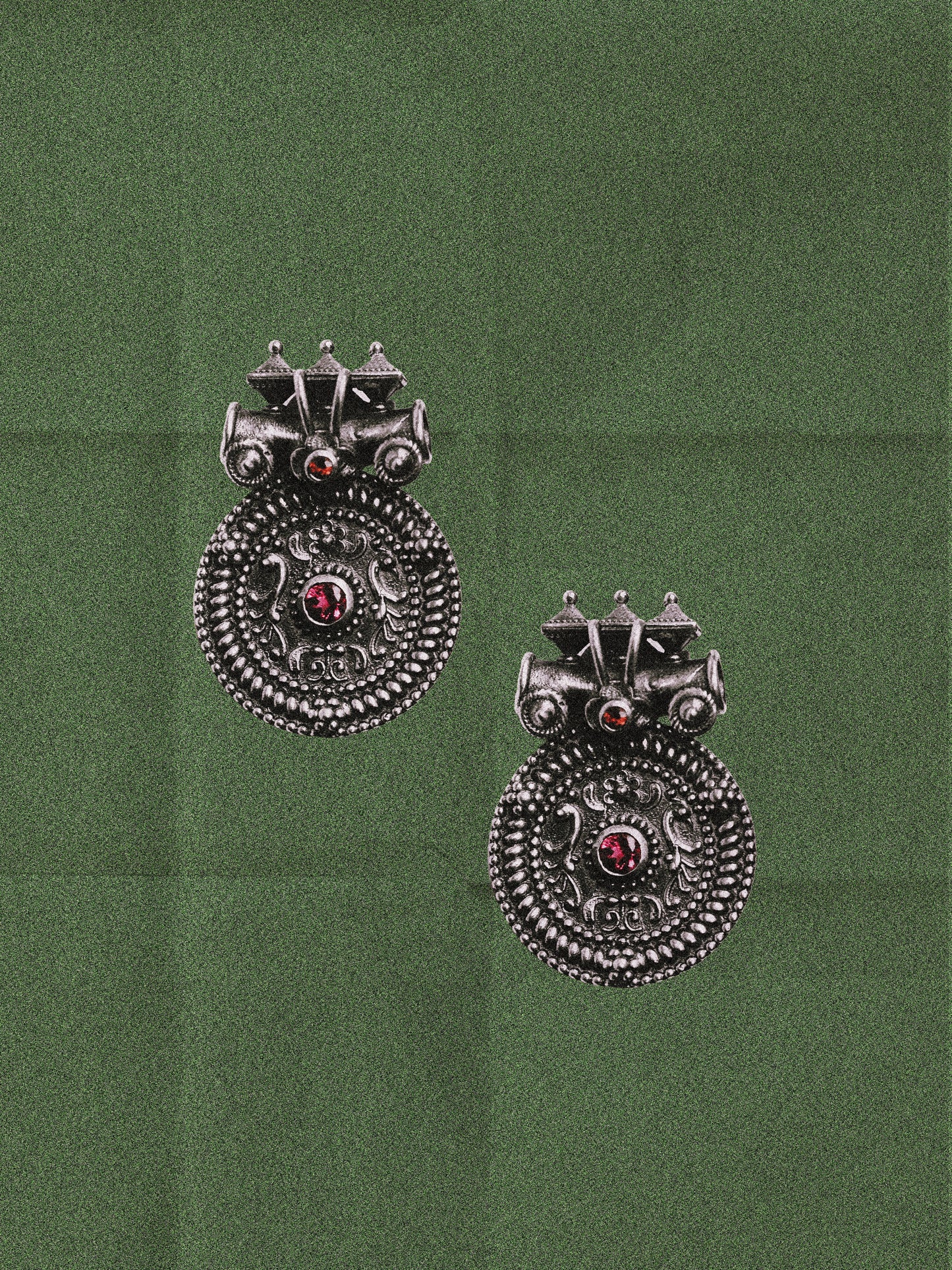 N95 -Mangal Earrings with Pink Tourmaline