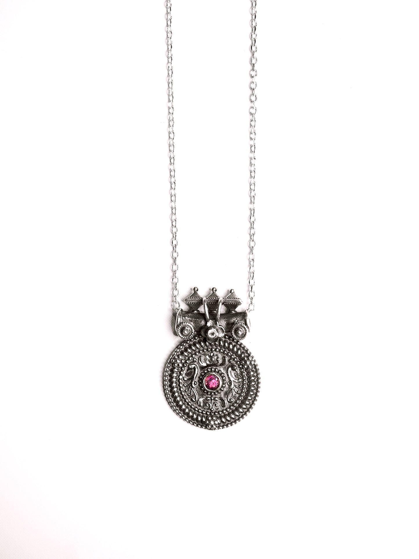 N82- Mangal Sutra pendant with pink Turmaline
