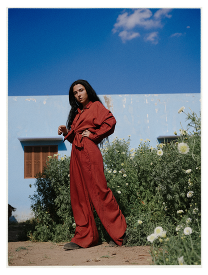 W3 – Long Sleeve Shirt | Hand-Embroidered Rayon