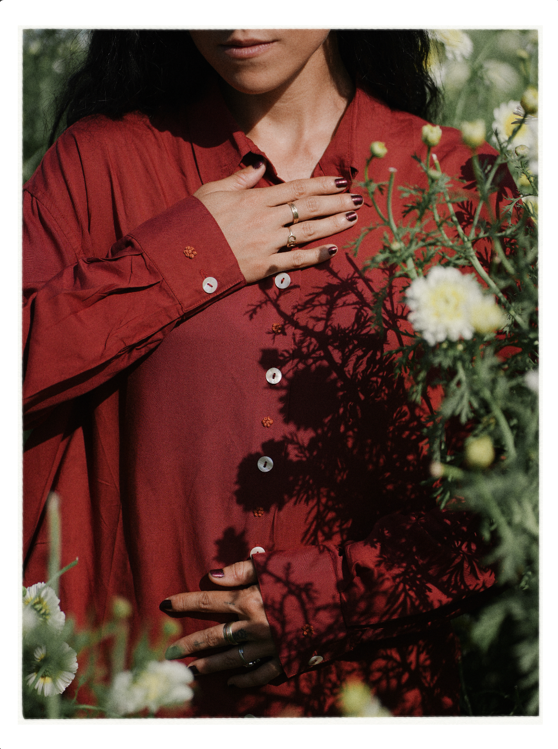 W3 – Long Sleeve Shirt | Hand-Embroidered Rayon
