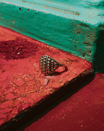 N211 - Bindu Ring Alka Silver