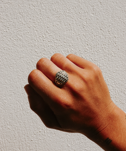 N211 - Bindu Ring Alka Silver