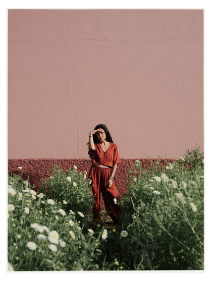 W6 – Choli & Palazzo Set | Rayon Crop Top and Wide-Leg Pants