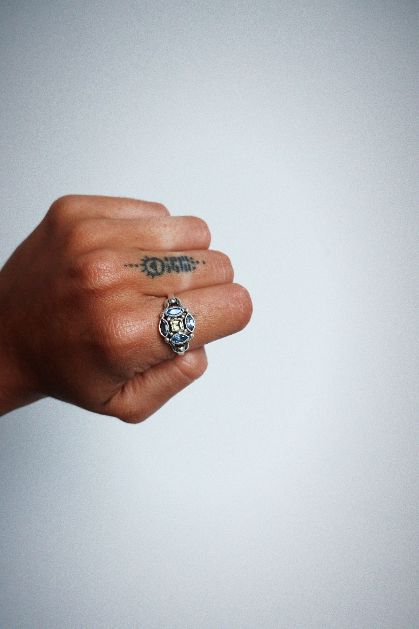 N235- Ziya Rani 925 Silver Ring