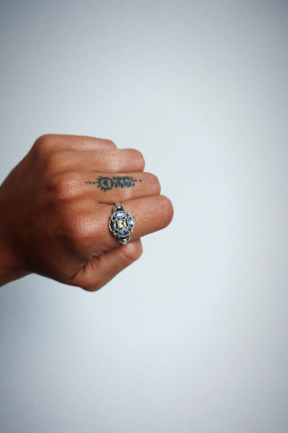 N235- Ziya Rani 925 Silver Ring