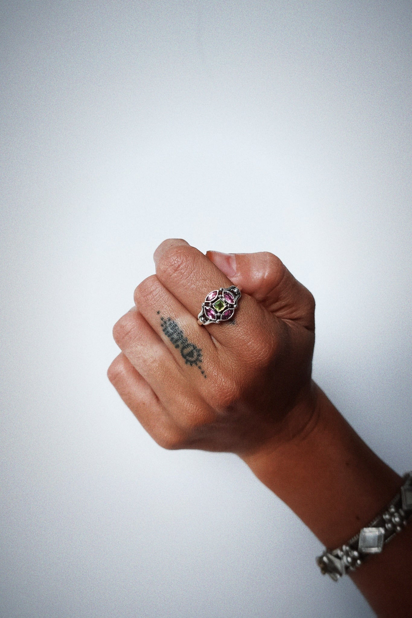 N235- Ziya Rani 925 Silver Ring
