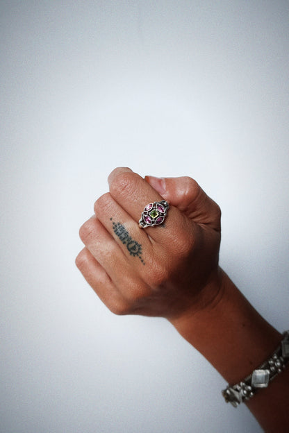 N235- Ziya Rani 925 Silver Ring