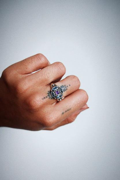 N235- Ziya Rani 925 Silver Ring