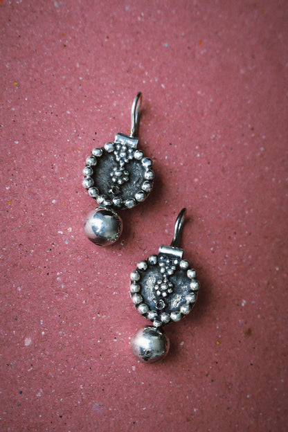N240 – Mogra Handmade 925 Silver Earrings