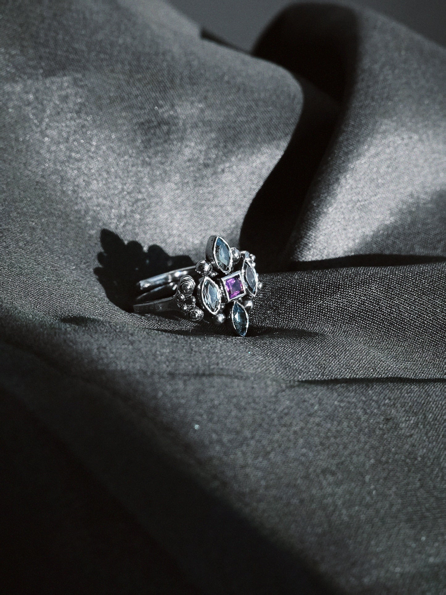 N235- Meher Rani 925 Silver Ring