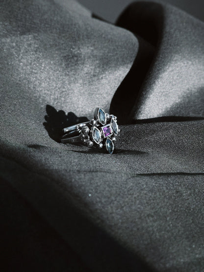 N235- Meher Rani 925 Silver Ring