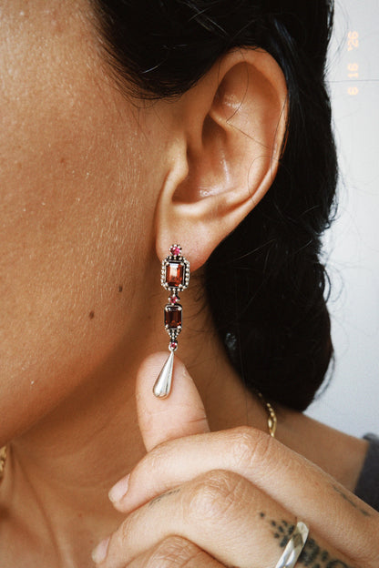 N232- Maharani 925 Silver  Earrings