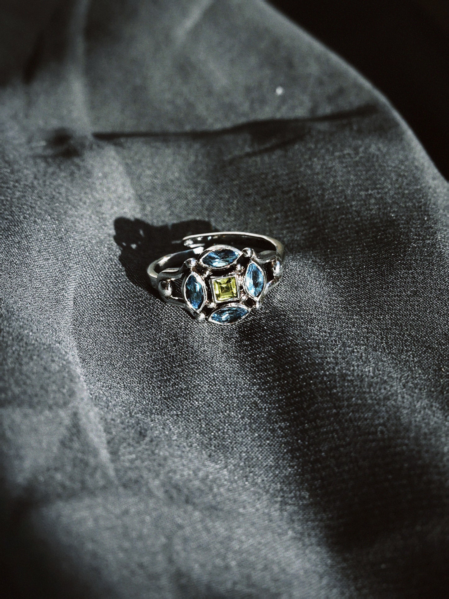 N235- Ziya Rani 925 Silver Ring