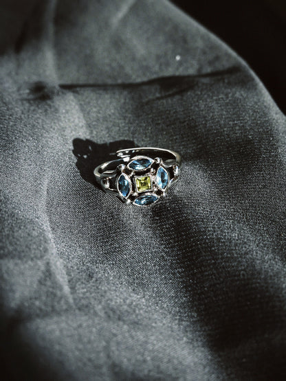 N235- Ziya Rani 925 Silver Ring