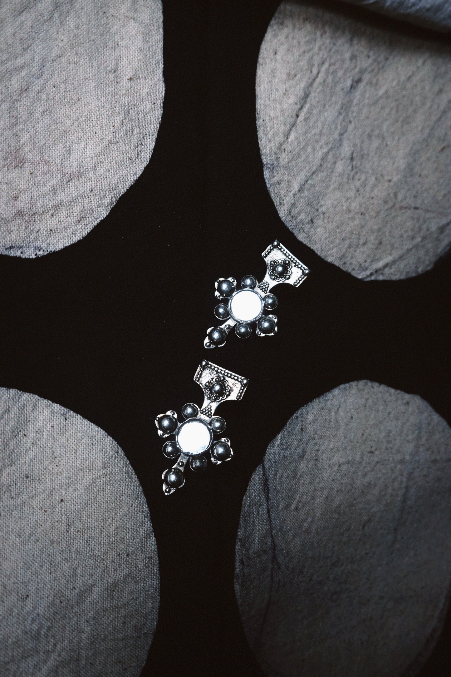 N215 - Berber-Inspired Cross Earrings