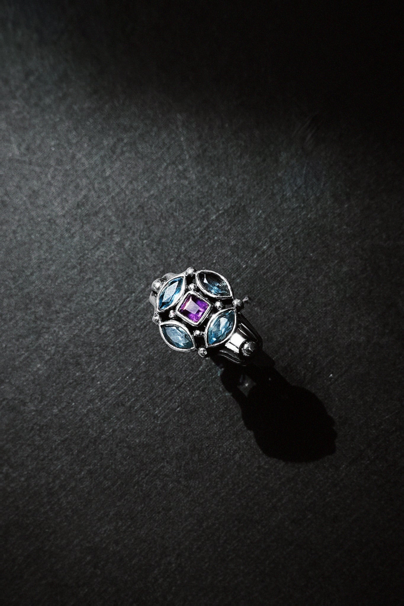 N235- Ziya Rani 925 Silver Ring