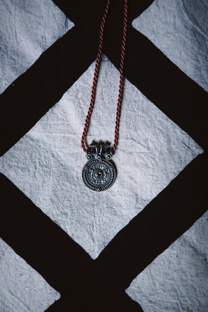 N219 -Mangal Necklace with Pink Tourmaline PREORDER