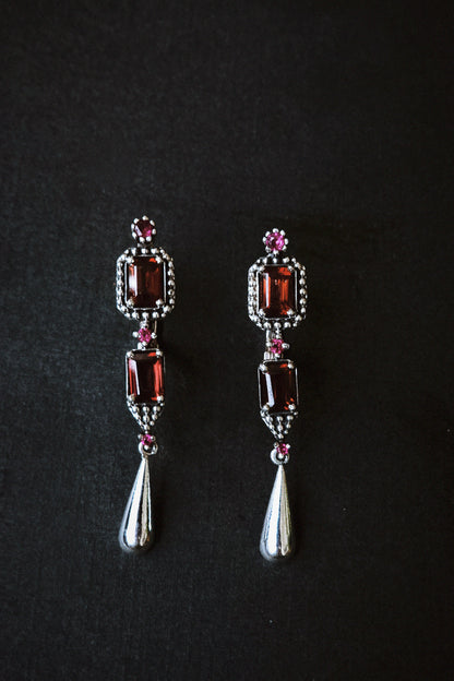 N232- Maharani 925 Silver  Earrings
