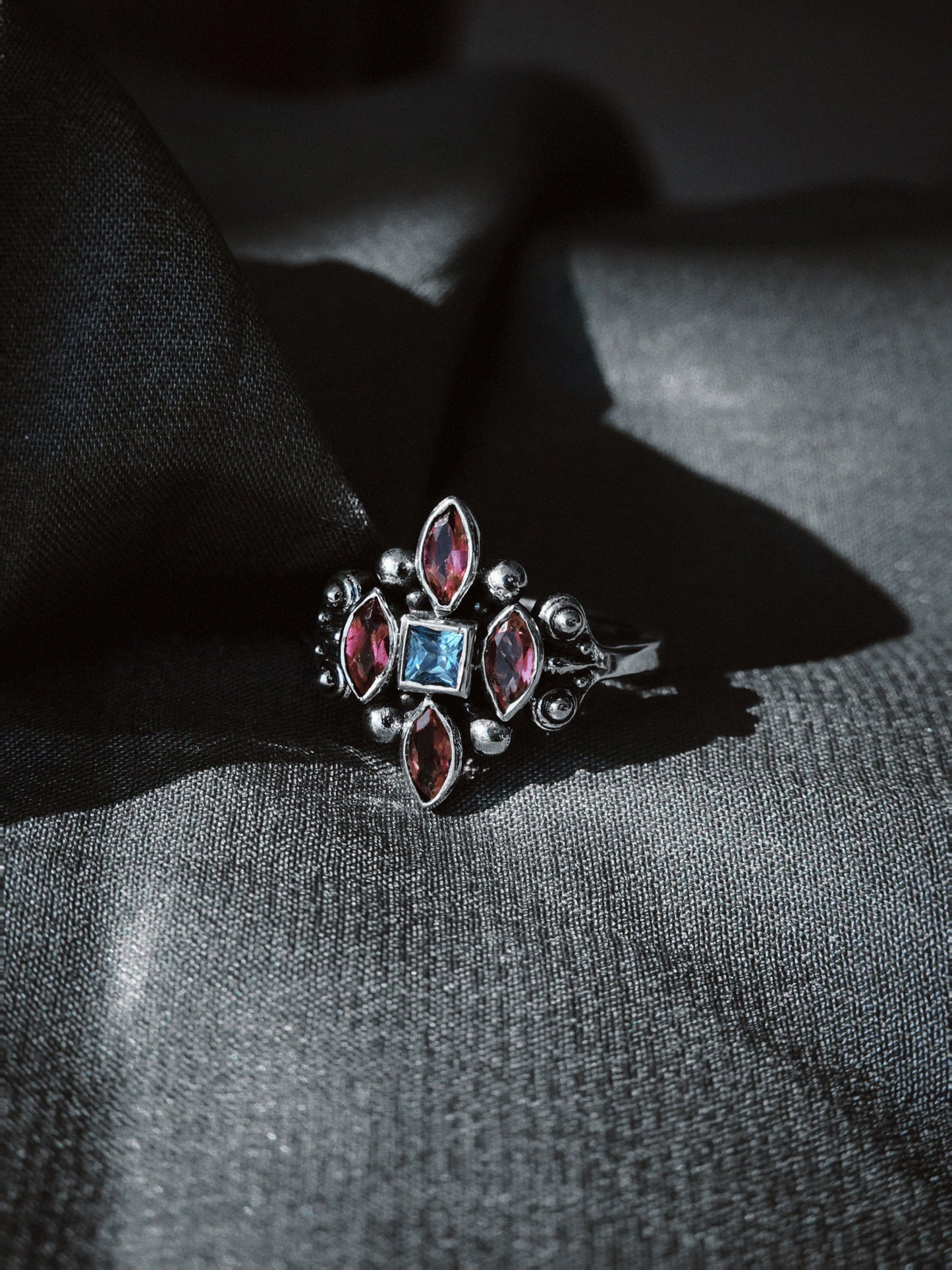 N235- Meher Rani 925 Silver Ring