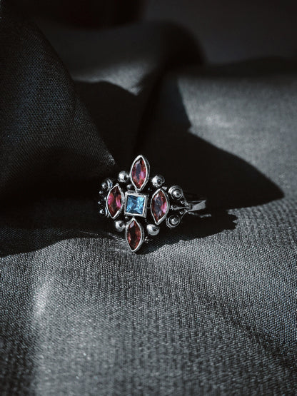 N235- Meher Rani 925 Silver Ring