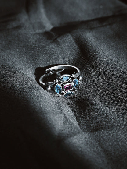 N235- Ziya Rani 925 Silver Ring