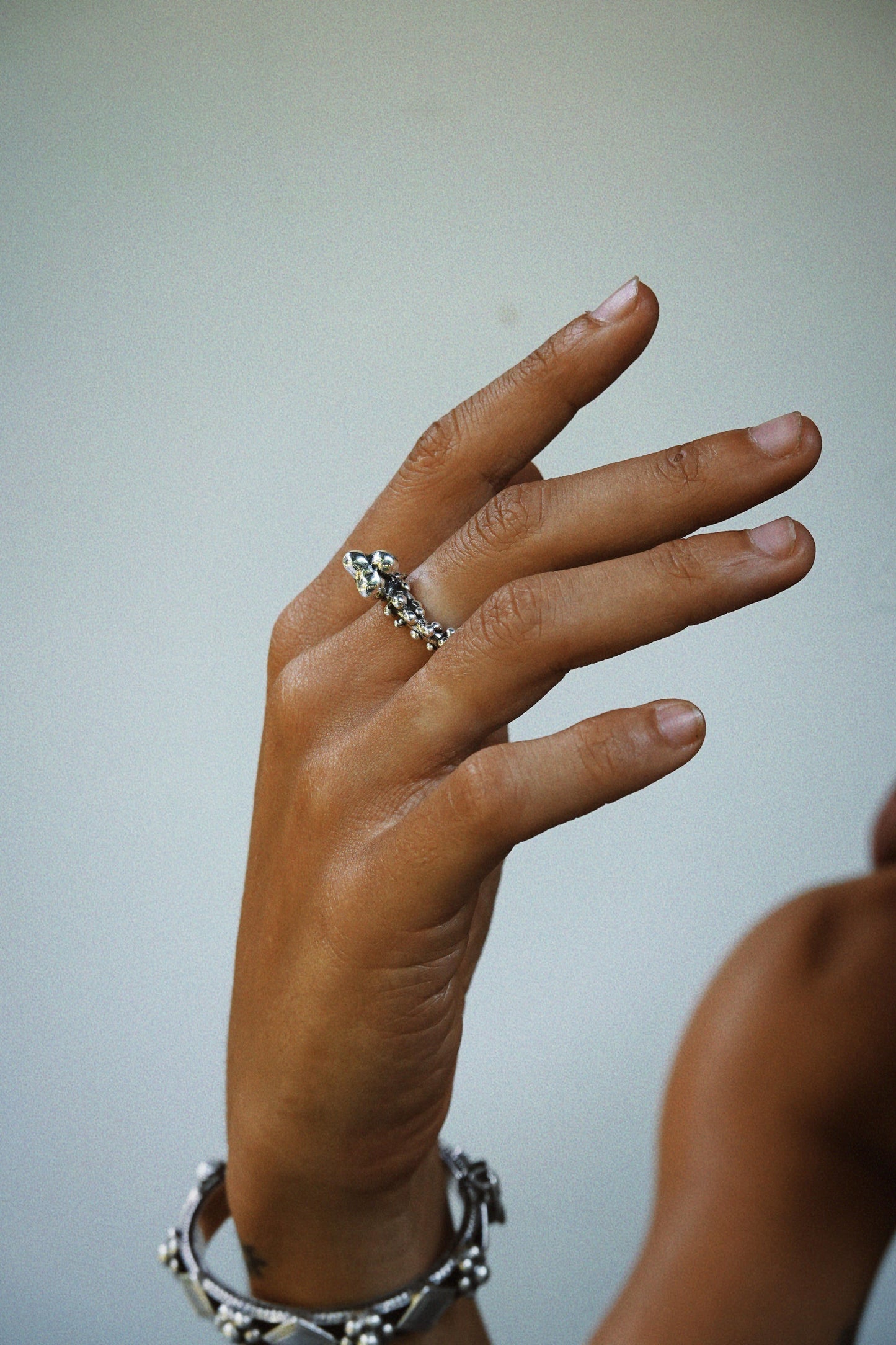 N242 – Bubble Handmade 925 Silver Ring