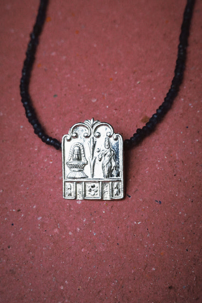 N247 – South Indian Thali Handmade 925 Silver Pendant