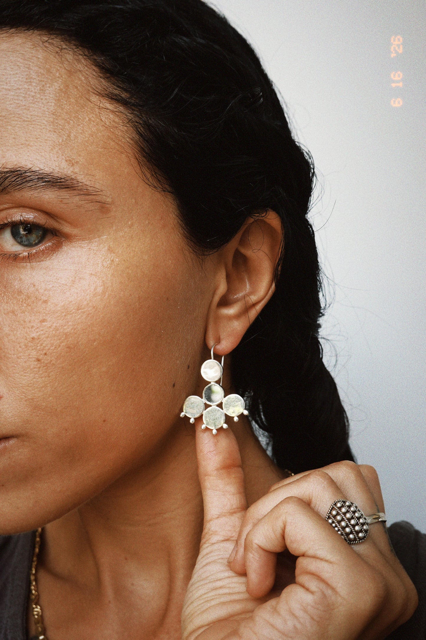 N231- Orbit Silver 925 Earrings